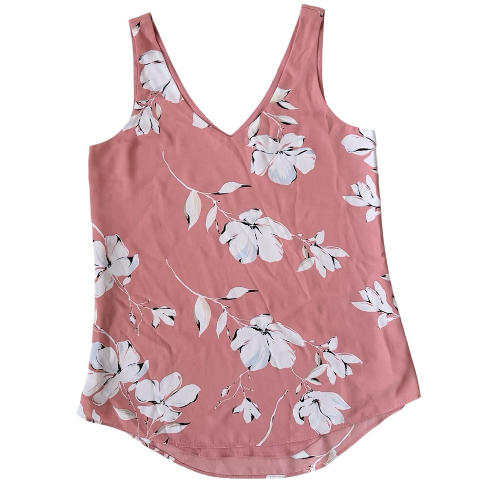 RW&Co Sleeveless Women’s Floral Pink Layering Tank Top Size XXS - Picture 2 of 6